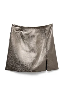 Vero Moda Saias-Saia curta com efeito couro Cinzento