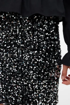 Vero Moda Saias-Saia curta de lantejoulas Preto