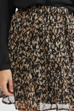 Vila Blusas|Saias-Saia curta estampada Multicolorido