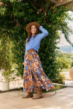 Jaase Saias-Saia Daphne com estampado de terra Multicolorido