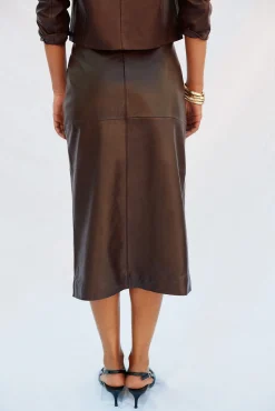 Cortefiel Fatos|Saias-Saia de couro Granada