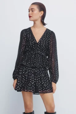 Springfield Saias-Saia de lurex preto