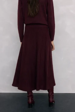 Pedro del Hierro Saias-Saia de malha Bordeaux