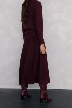 Pedro del Hierro Saias-Saia de malha Bordeaux