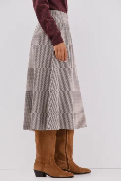 Cortefiel Saias-Saia de malha malha Castanho