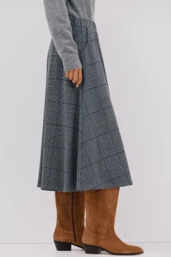 Cortefiel Saias-Saia de malha malha Azul