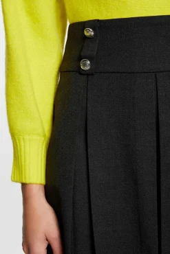 Morgan Saias-Saia Eva com pregas Preto