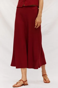 Cortefiel Fatos|Saias-Saia fluida de tencel Granada