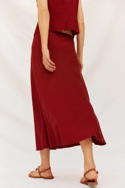 Cortefiel Fatos|Saias-Saia fluida de tencel Granada