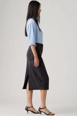 Levi's Saias-Saia jeans Levis® HR com fenda nas costas Preto