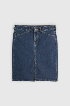 Levi's Saias-Saia jeans Levis® Midi baixa Azul