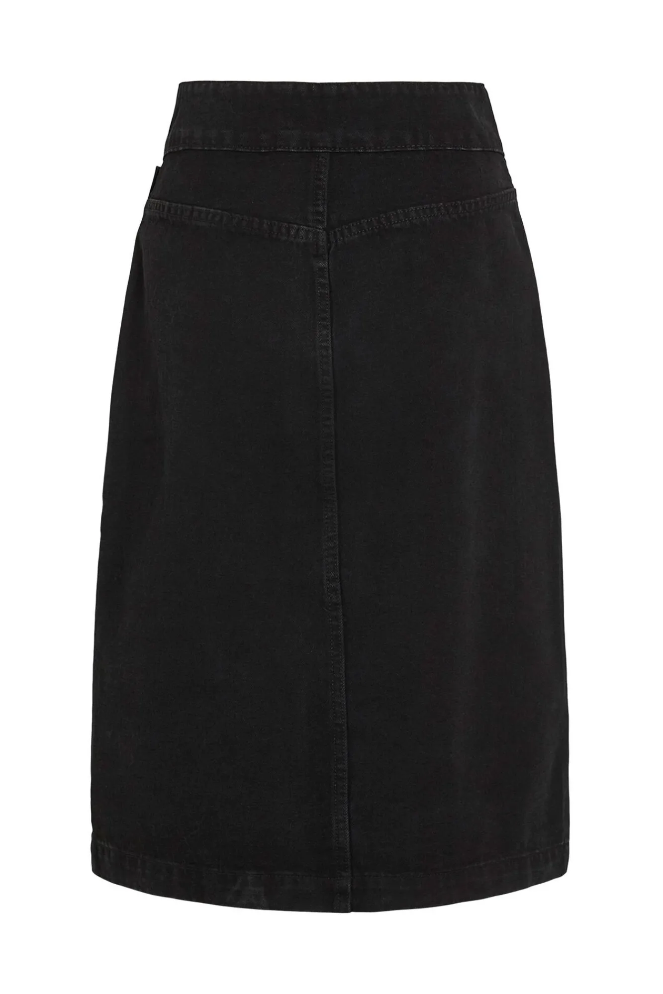 Vila Saias-Saia jeans saia Preto