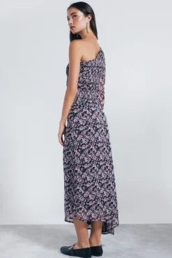 Springfield Saias-Saia longa assimétrica preto