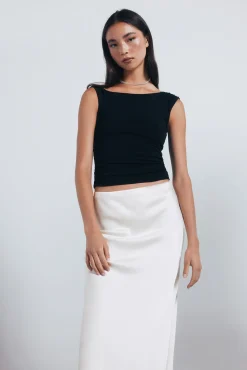 Springfield Saias-Saia midi acetinada branco