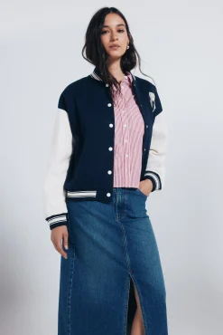 Springfield Saias-Saia midi de ganga azul