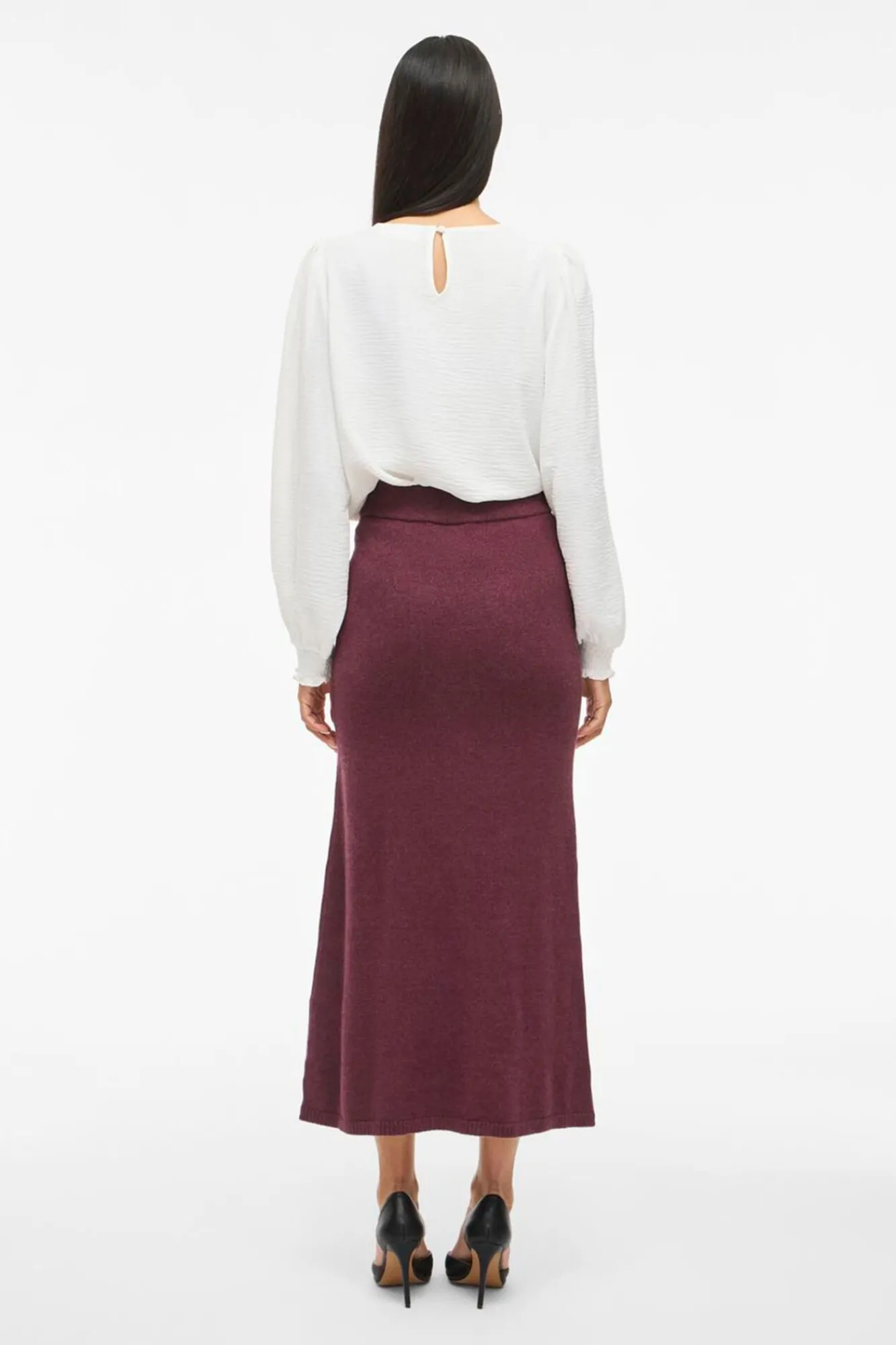 Vila Saias-Saia midi de malha com viscose Granada