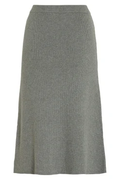 Vila Saias-Saia midi de malha malha Cinzento