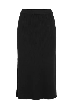 Vila Saias-Saia midi de malha malha Preto