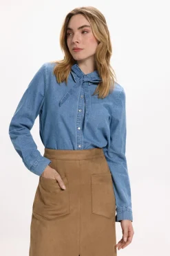 Vila Saias-Saia midi de saia Castanho