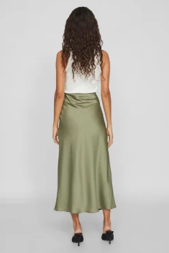 Vila Saias-Saia midi de saia Verde
