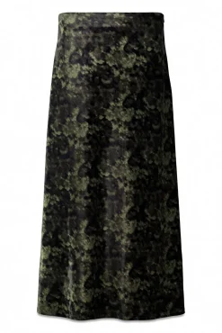 Slowlove Saias-Saia midi de veludo tie dye Preto