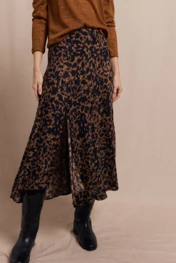 Slowlove Saias-Saia midi estampada Preto