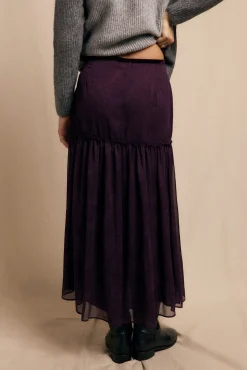 Slowlove Saias-Saia midi estampada Roxo