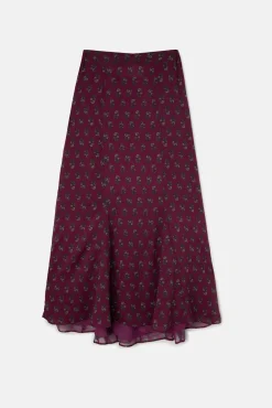 Silbon Saias-Saia midi estampado Granada