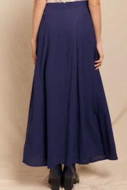 Slowlove Saias-Saia midi evasé Azul