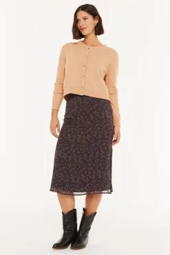 System Action Saias-Saia midi pequena com floral estampado