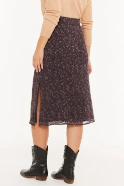 System Action Saias-Saia midi pequena com floral estampado