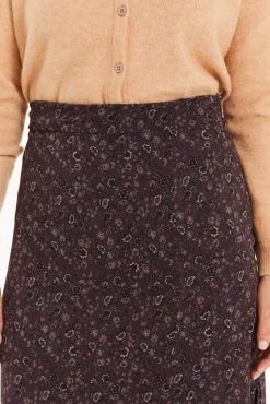 System Action Saias-Saia midi pequena com floral estampado