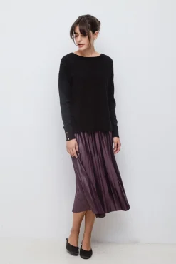 Vila Saias-Saia midi plissada Granada