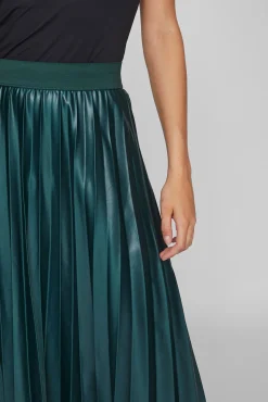 Vila Saias-Saia midi plissada Verde