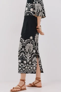 Cortefiel Saias-Saia reta estampada Impress&atilde;o