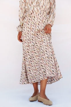 Cortefiel Saias-Saia roda estampada Multicolorido