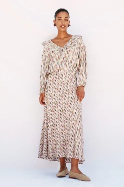 Cortefiel Saias-Saia roda estampada Multicolorido