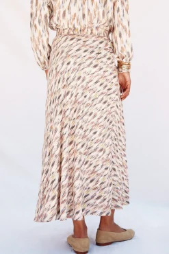 Cortefiel Saias-Saia roda estampada Multicolorido