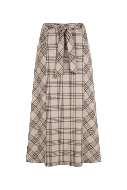 Pedro del Hierro Saias-Saia xadrez larga Marrom