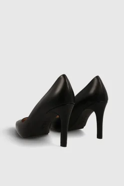 Lodi Saltos|Calçado De Couro-Salão básico em pele lisa Preto