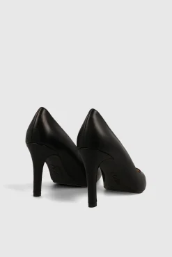 Lodi Saltos|Calçado De Couro-Salão básico em pele lisa Preto