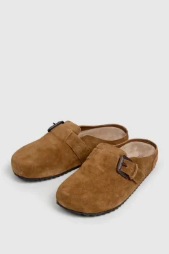 Pepe Jeans Calçado De Couro-Sandália Corby Clog Feminina cru