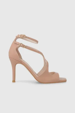 Lodi Calçado De Couro-Sandália salto Subiu