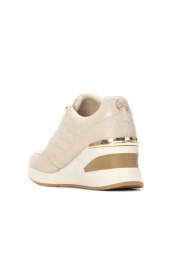 XTI Saltos|Sneakers-sapatilha de mulher antiderrapante Tostado