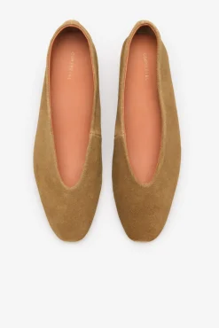 Cortefiel Sabrinas|Saltos-Sapatilha de pele com salto Castanho