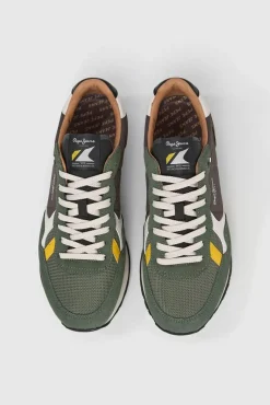 Pepe Jeans Sneakers-Sapatilhas retro Caqui escuro