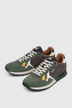 Pepe Jeans Sneakers-Sapatilhas retro Caqui escuro