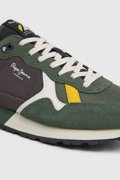 Pepe Jeans Sneakers-Sapatilhas retro Caqui escuro