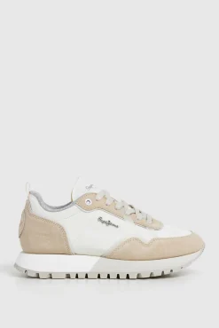 Pepe Jeans Sneakers|Calçado De Couro-Sapatilhas Running Retro bege