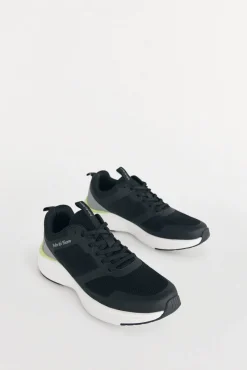 Pedro del Hierro Sneakers-Sapatilhas têxtil cordões Preto